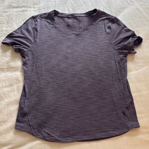 lululemon athletica Heathered Purple Short Sleeve Tee